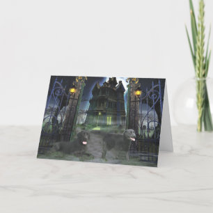Labrador Retriever Black Halloween Greeting Card