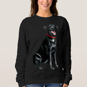Labrador Retriever Black Laughing Sweatshirt