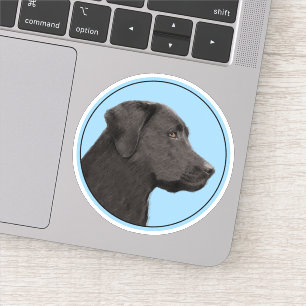 Labrador Retriever Black Painting Original Dog Art