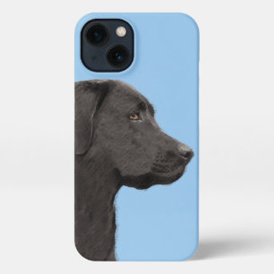 Labrador Retriever Black Painting Original Dog Art iPhone 13 Case