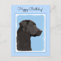 Labrador Retriever Black Painting Original Dog Art