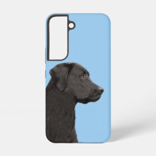 Labrador Retriever Black Painting Original Dog Art Samsung Galaxy Case