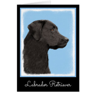 Labrador Retriever Black Peinture Original Chien A