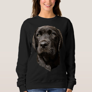 Labrador Retriever Black Puppy Dog 105 Sweatshirt