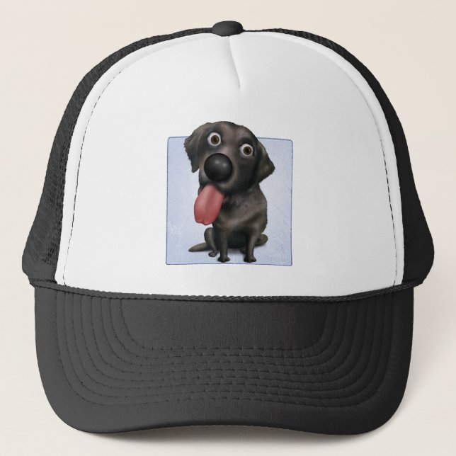 Labrador Retriever (Black) Trucker Hat (Front)
