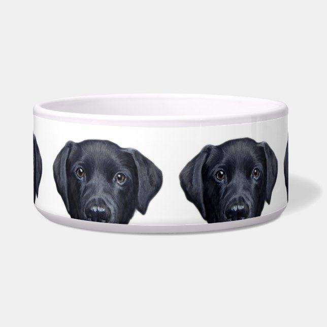 Labrador Retriever black water bowl (Front)