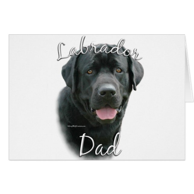 Labrador Retriever (blk) Dad 2 (Front Horizontal)