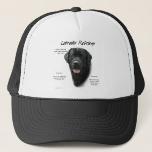 Labrador Retriever (blk) History Design Trucker Hat