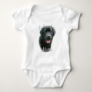 Labrador Retriever (blk) Mom 2 Baby Bodysuit