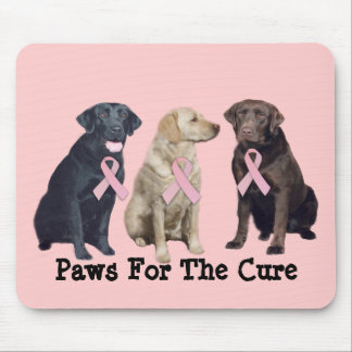 Labrador Retriever Breast Cancer Mousepad