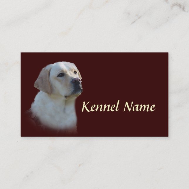 Labrador Retriever Breeder Business Card (Front)