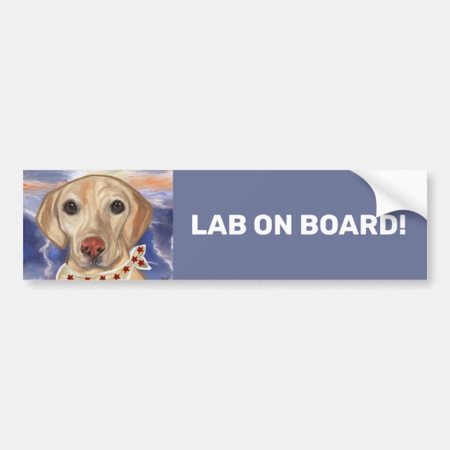 Labrador Retriever    Bumper Sticker (Front)