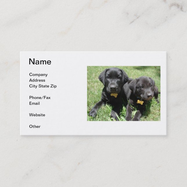 Labrador Retriever Business Card (Front)