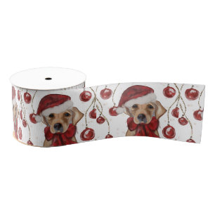 Labrador Retriever Canvas Print Grosgrain Ribbon