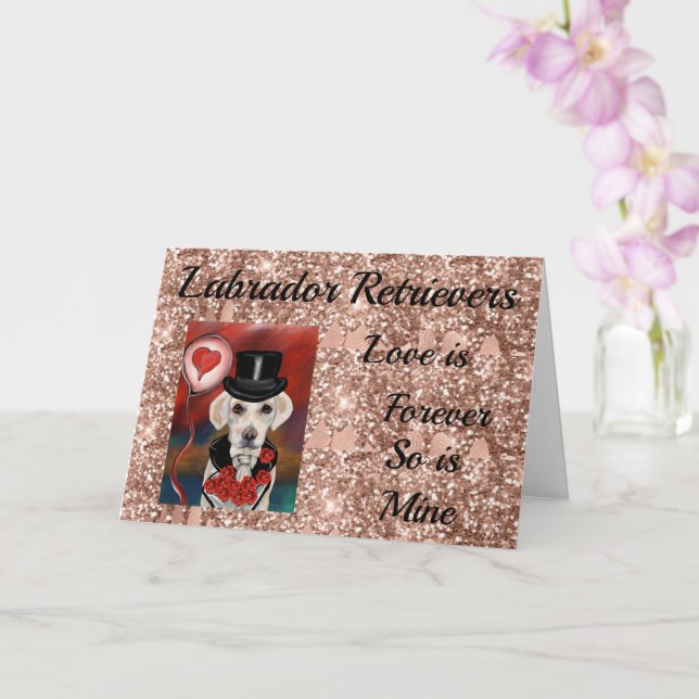 Labrador Retriever  Card (Orchid)