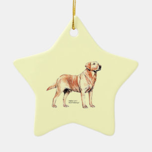 Labrador Retriever Ceramic Ornament