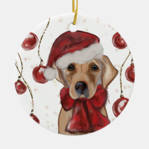 LABRADOR RETRIEVER CERAMIC ORNAMENT