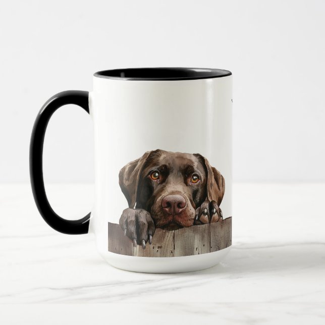 Labrador Retriever Chien Mug (Gauche)