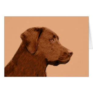 Labrador Retriever (Chocolat) Peinture - Chien Art