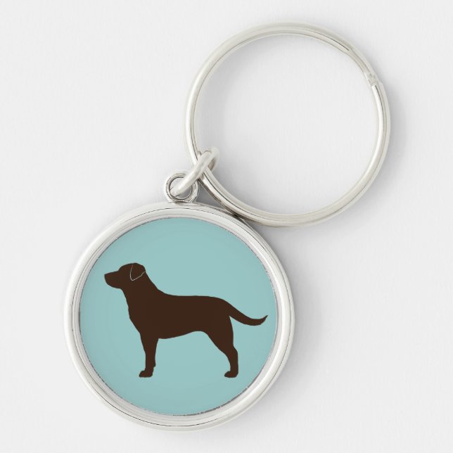 Labrador Retriever (Chocolate) Keychain (Front)