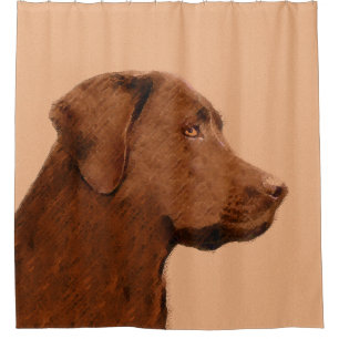 Labrador Retriever (Chocolate) Painting - Dog Art