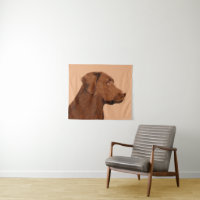 Labrador Retriever (Chocolate) Painting - Dog Art