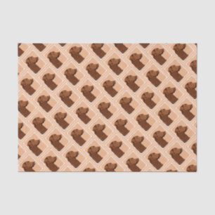 Labrador Retriever (Chocolate) Painting - Dog Art Tissue Paper