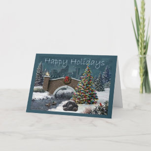 Labrador Retriever  Christmas Card Evening13