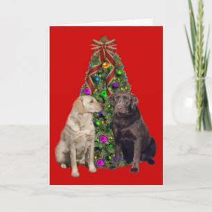 Labrador Retriever Christmas Card Tree