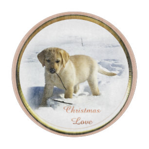 Labrador Retriever Christmas Cutting Board