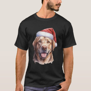 Labrador Retriever Christmas Dog  T-Shirt