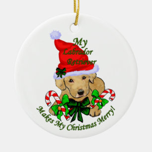Labrador Retriever Christmas Gifts Ornament