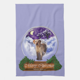 Labrador Retriever Christmas Kitchen Towel