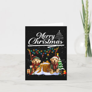 Labrador Retriever Christmas Tree Decorations Dog  Card