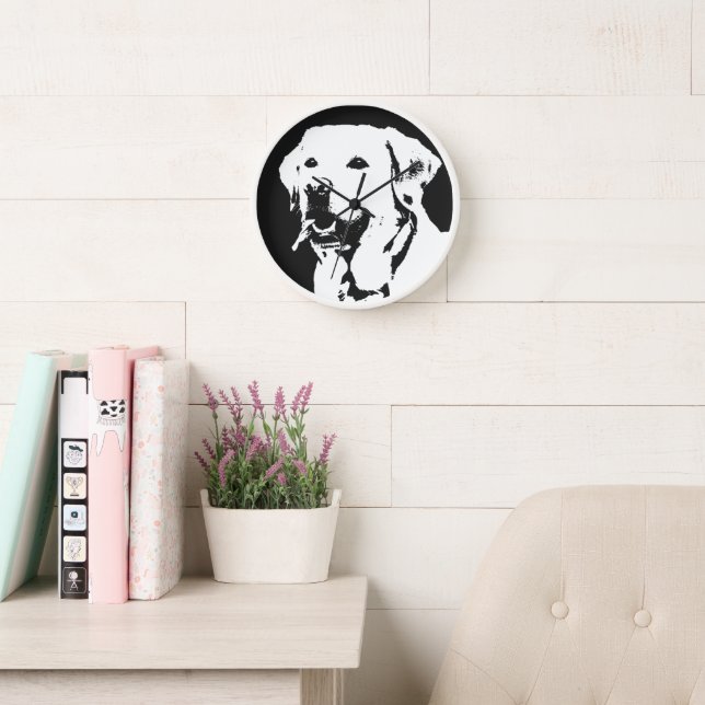 Labrador Retriever Clock (Reading Room)