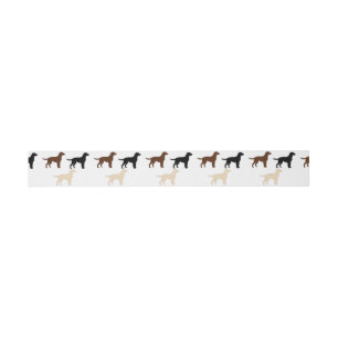 labrador retriever colour silhouettes invitation belly band