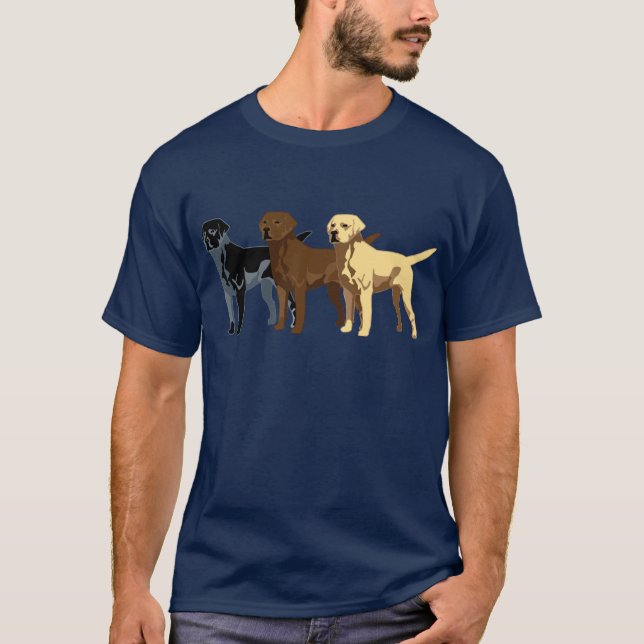 Labrador Retriever colours T-Shirt (Front)