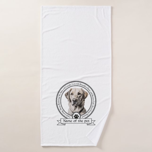 Labrador Retriever Credo (Serviette de bain)