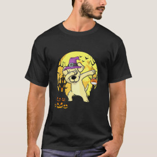 Labrador Retriever Dabbing Witch Pumpkin Dog Hallo T-Shirt