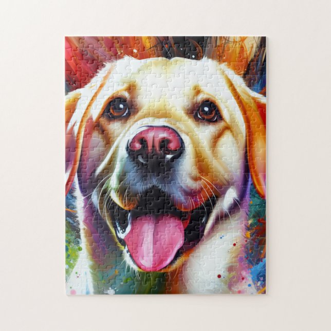 Labrador Retriever Dog Acrylic Print Dog Lover Jigsaw Puzzle (Vertical)