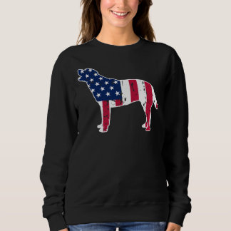 Labrador Retriever Dog American Flag 4th Of July Sweatshirt