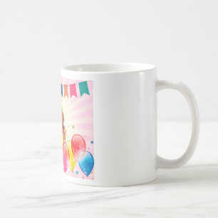 Labrador Retriever Dog Balloons Birthday Coffee Mug