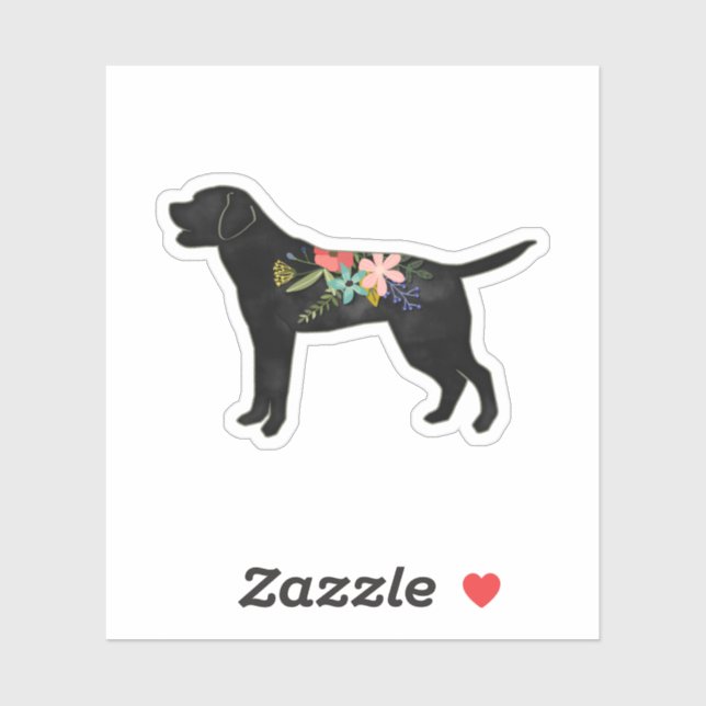 Labrador Retriever Dog Breed Bohemian Floral (Sheet)