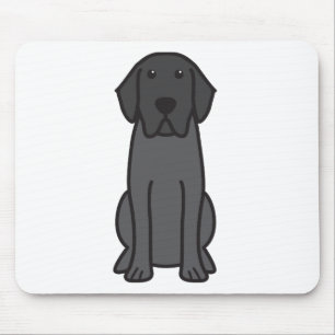 Labrador Retriever Dog Cartoon Mouse Pad