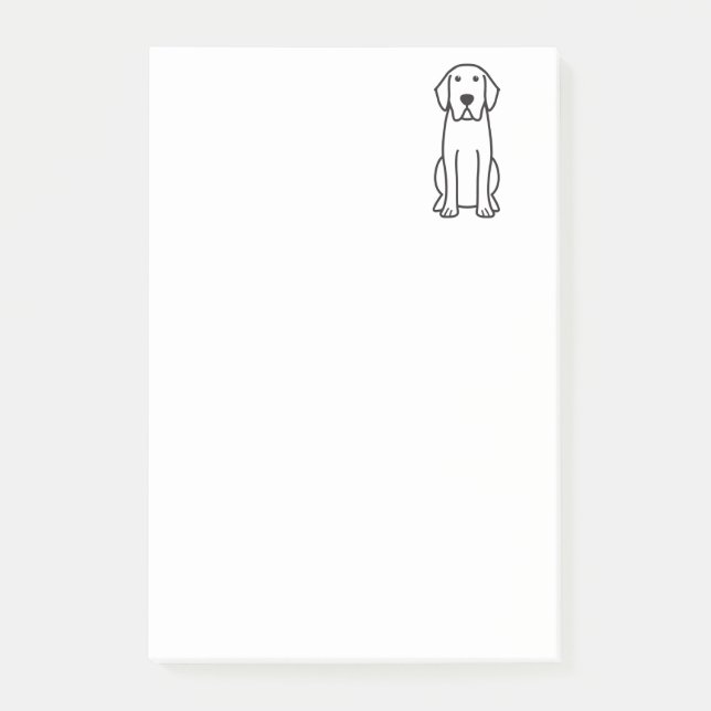 Labrador Retriever Dog Cartoon Notes (Front)