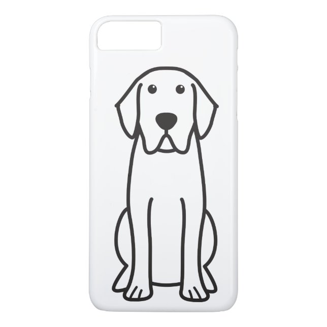 Labrador Retriever Dog Cartoon Phone Case (Back)