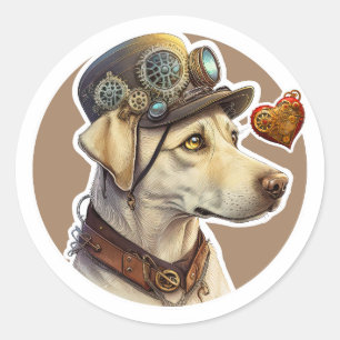 Labrador Retriever Dog Classic Round Sticker