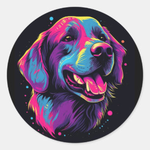 Labrador Retriever Dog Classic Round Sticker