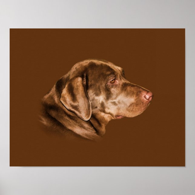 Labrador Retriever Dog,  Customizable Poster (Front)