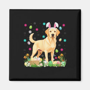 Labrador Retriever Dog Easter Egg Hunt Bunny Ear E Magnet